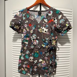 Koi x Tokidoki scrub top